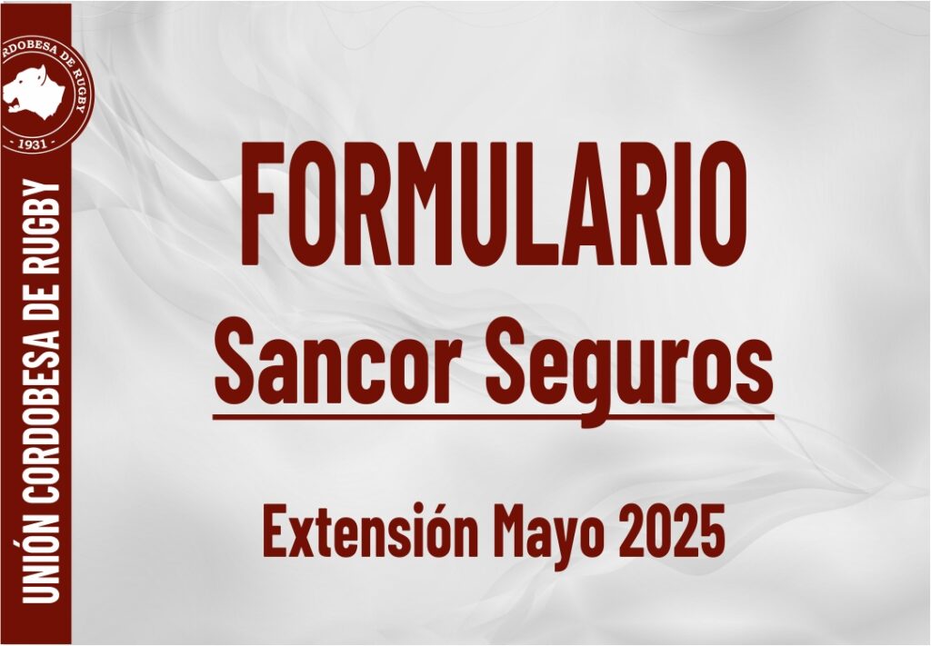 FORMULARIO SANCOR Solo Mayo 2025